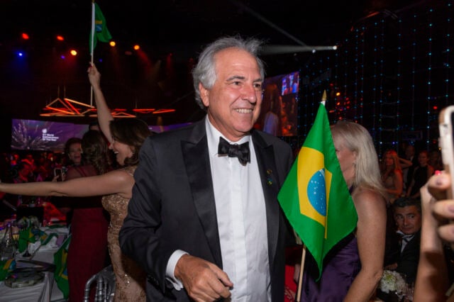 Rubens Menin, Latin-Amerika legnagyobb ingatlanfejlesztője a monacói eredményhirdetés után (Fotó: EY)