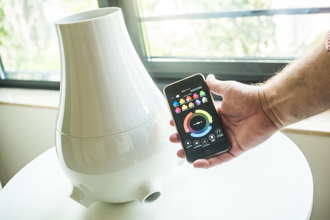 A jó levegő jó üzlet - a Sol Smart Home - természetesen - okostelefonról is állítható. Fotó: Sebestyén László