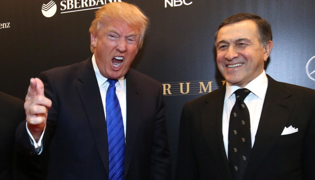 Agalarov a később elnökké választott Donald Trumppal 2015-ben. Fotó: Meduza