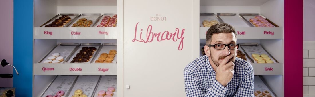 Csepregi Zoltán, a The Donut Library alapító-társtulajdonosa. Fotó: Forbes archív / Orbital Strangers