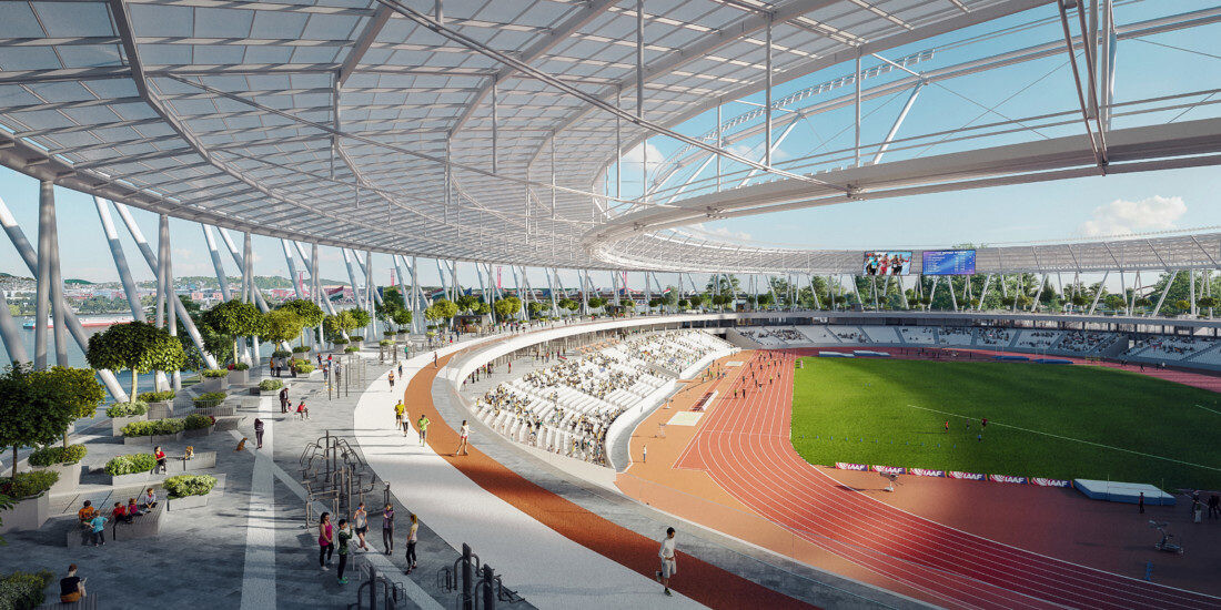A most épülő Puskás stadionban nincs futópálya, ezért épül külön új stadion az atlétikának. 