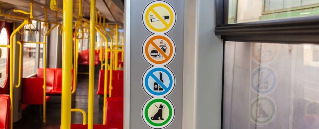 Piktogramok az U6-os metrón © Wiener Linien / Robert Peres
