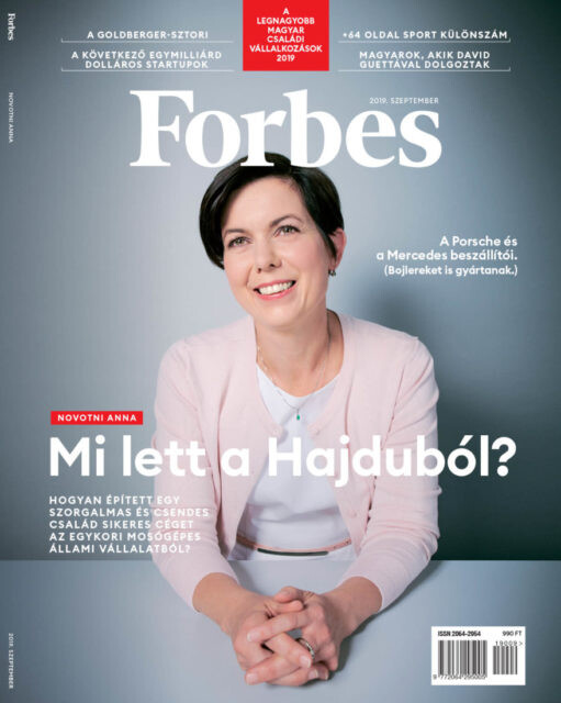 A Forbes 2019. szeptemberi címlapja
