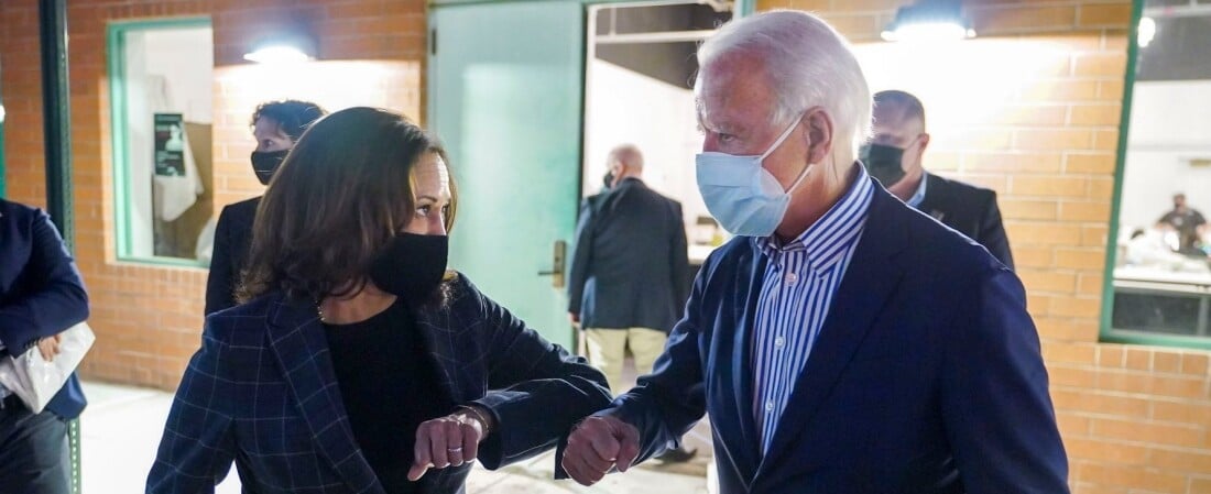 Joe Biden és alelnöke, Kamala Harris.
