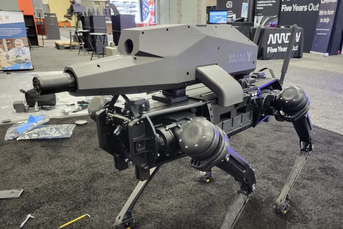 A Ghost Robotics felfegyverzett robotkutyája