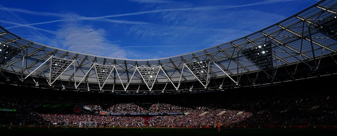 A West Ham United stadionja Londonban.