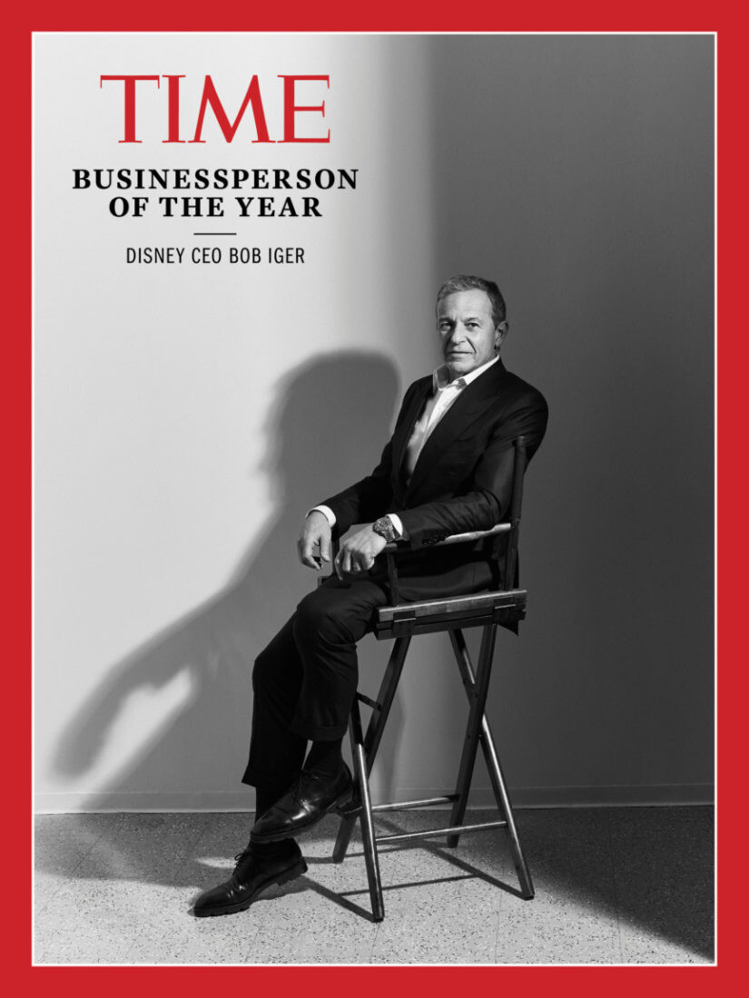 Bob Iger a Time magazin címlapján mint 2019 üzletembere. Fotó: Time
